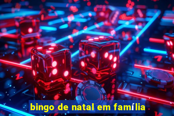 bingo de natal em família